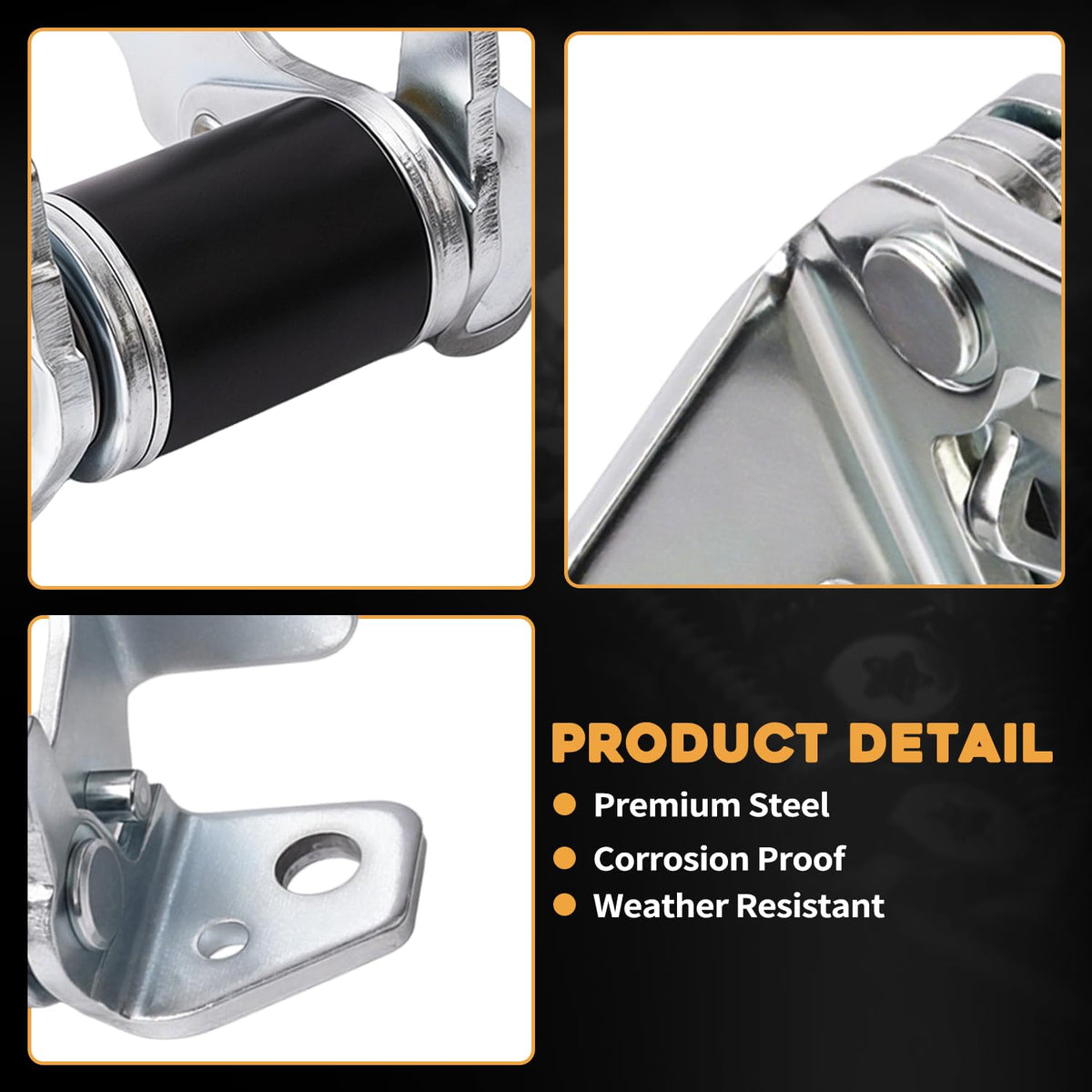 Gaimeila door hinge installation closeup showing precise fit and replacement steps.