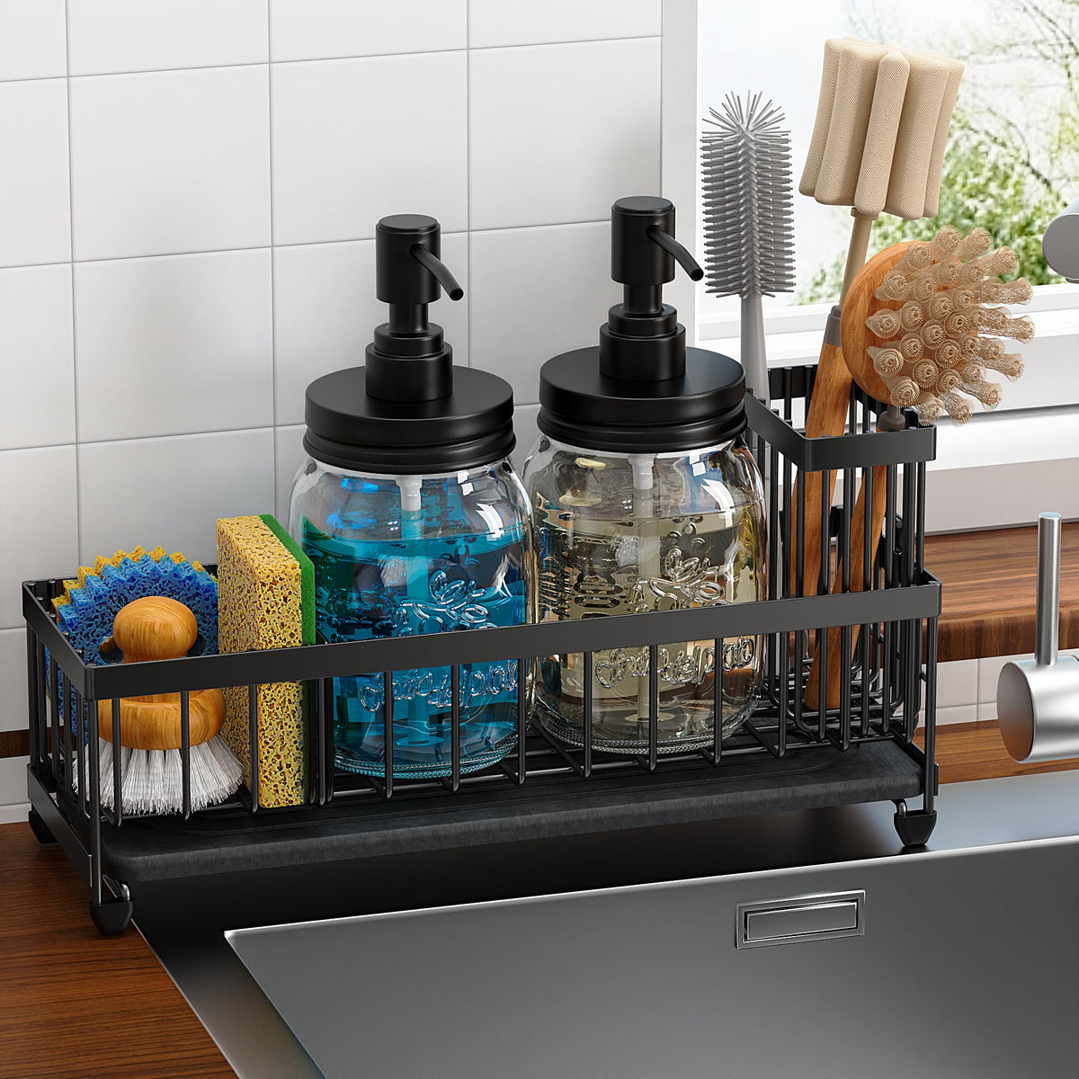 galasily mason jar soap dispensers showcase vintage style and convenient soap storage