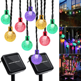 Galavasen outdoor solar string lights installation for easy yard ambiance