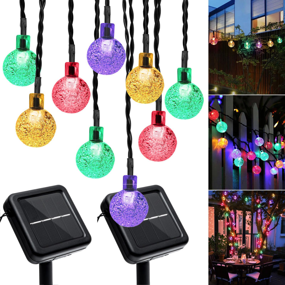 Galavasen outdoor solar string lights installation for easy yard ambiance