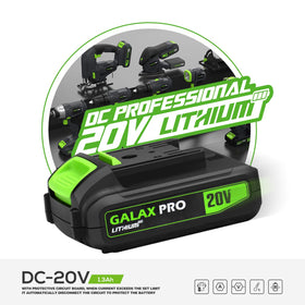GALAX PRO 1.3Ah battery delivers reliable lightweight power