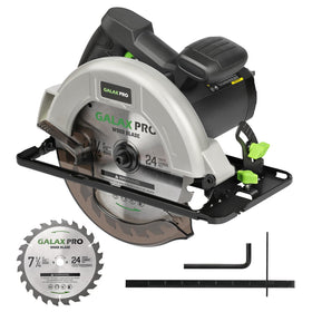 GALAX PRO 11 Amp circular saw front view shows compact design for easy grip.