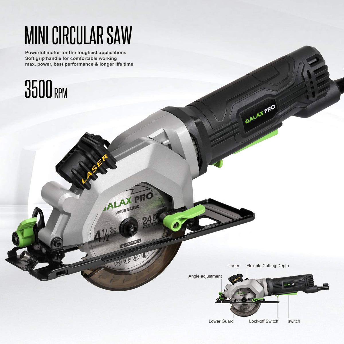 GALAX PRO 24T blade delivers clean cuts in wood and plastic