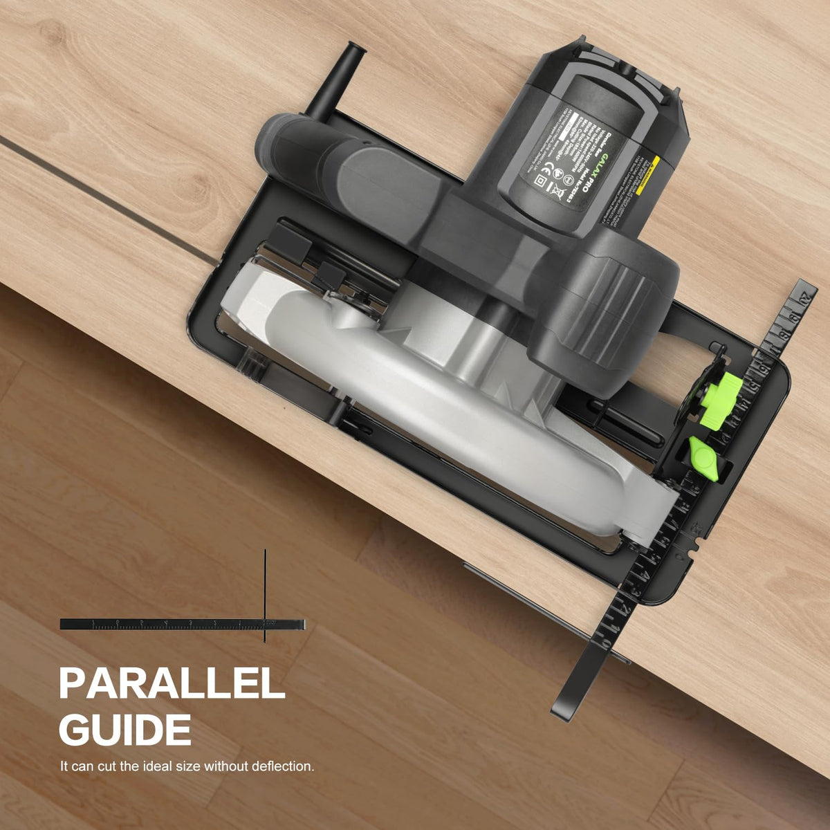 Includes 7-1/4 inch 24-teeth blade for wood and plastic cuts.