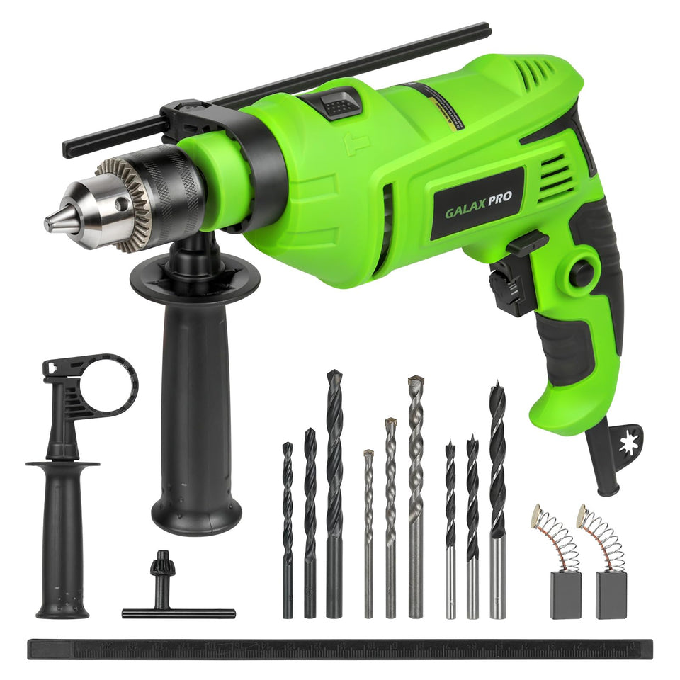 GALAX PRO 7Amp hammer drill front view for powerful concrete drilling