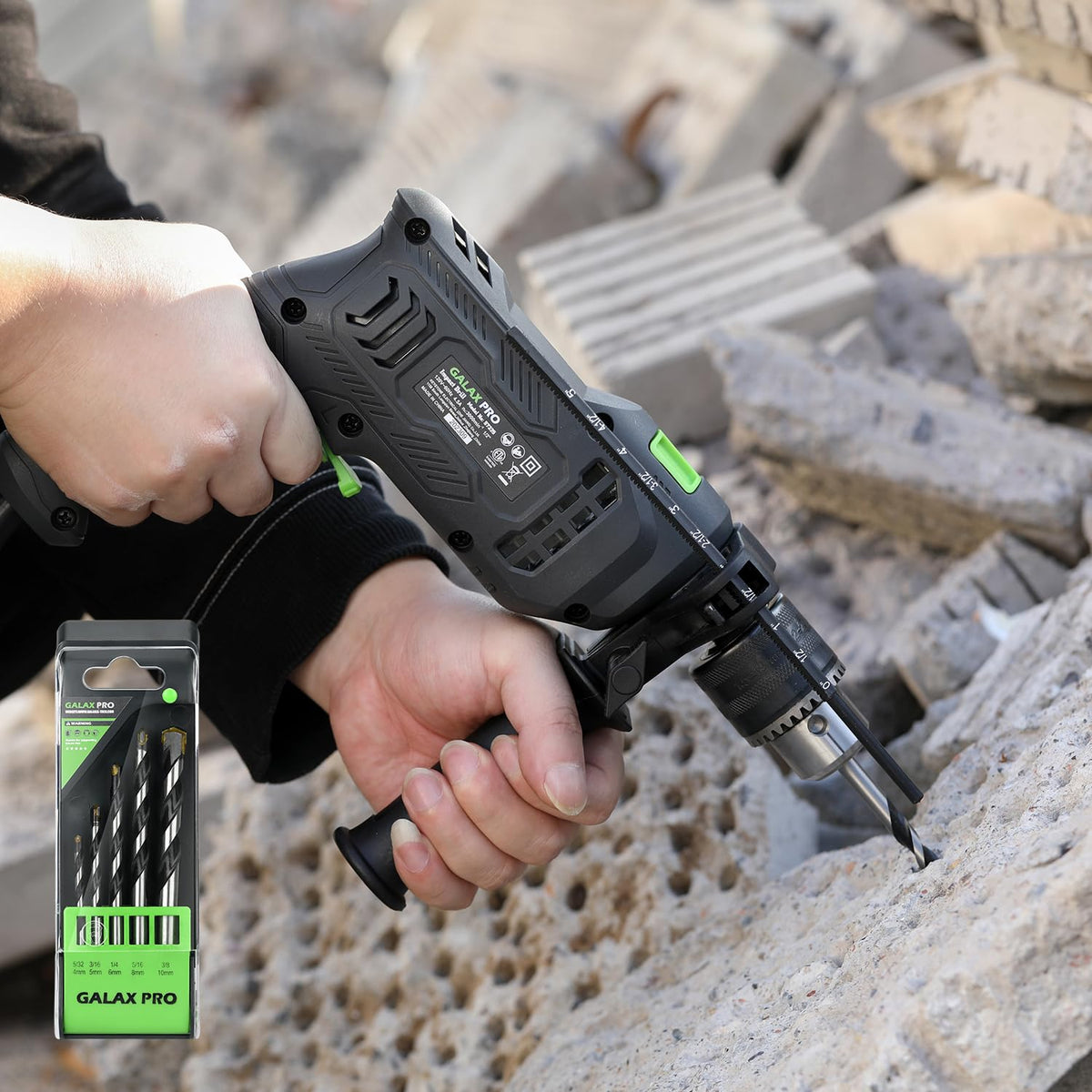 GALAX PRO auxiliary handle improves grip and control.