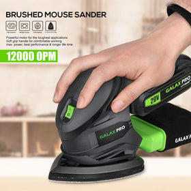 GALAX PRO detail sander with 20 sanding papers for versatile prep work