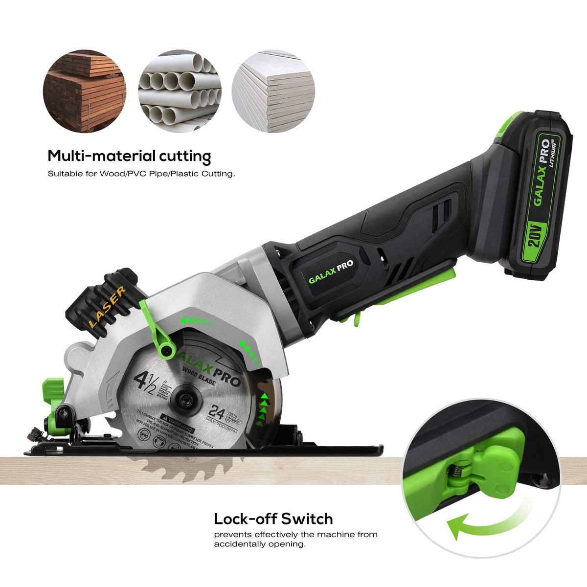 GALAX PRO 2.0Ah battery powering cordless operation