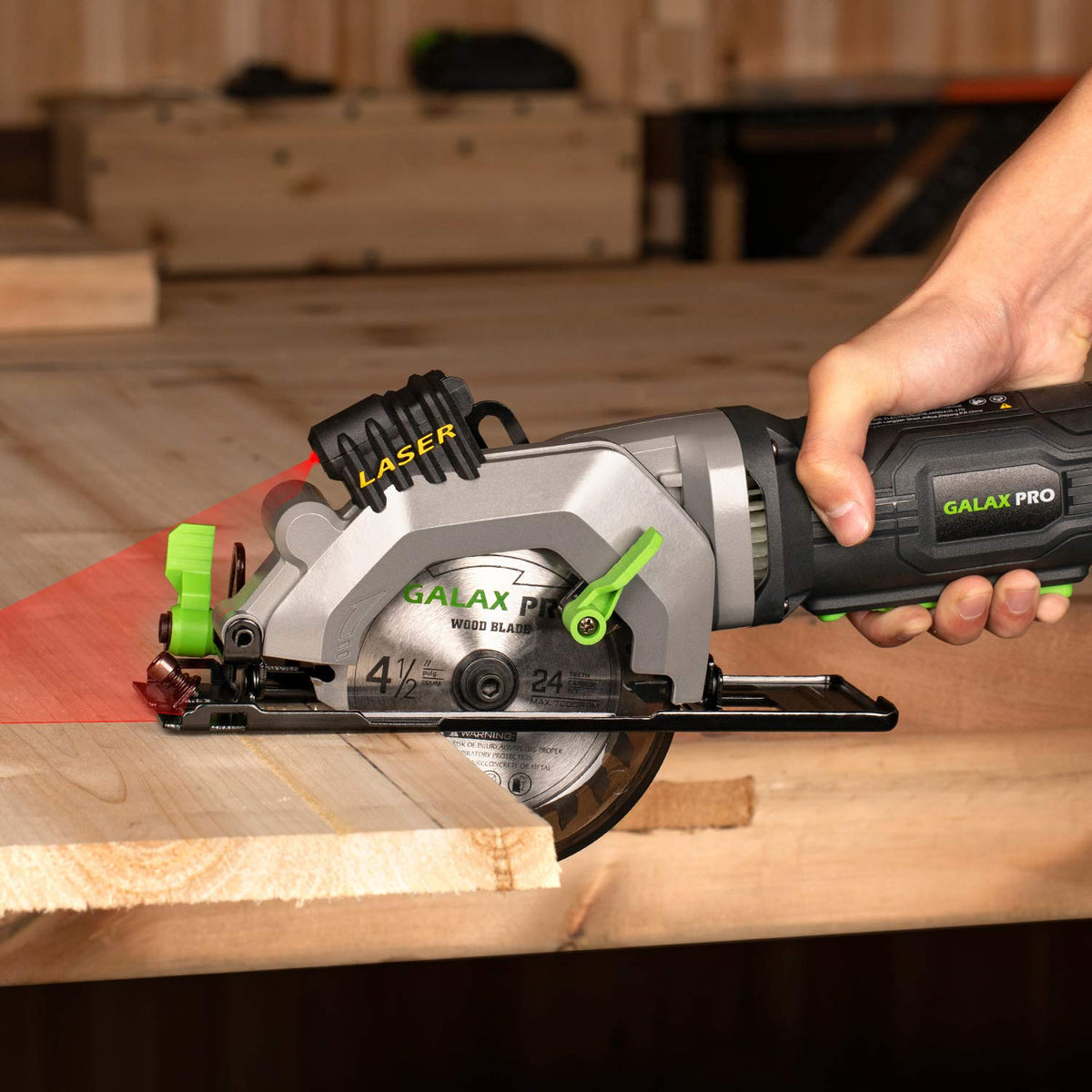 GALAX PRO soft-grip ergonomic handles reduce fatigue