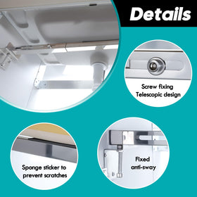 Galeith adjustable-height brackets fit varied sink sizes from 31.5 to 43 inches.
