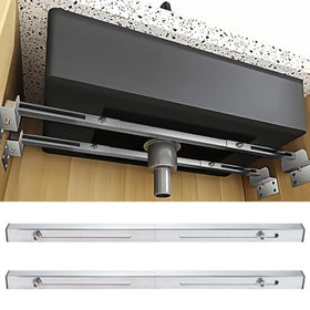 Galeith undermount brackets with horizontal design save cabinet space and keep countertops tidy.