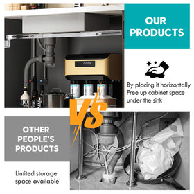 Galeith stainless steel brackets offer rust-proof construction for lasting kitchen use.