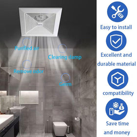 GALEPICK quieter operation minimizes noise during bathroom ventilation