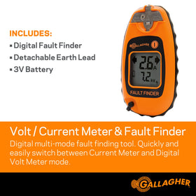 Gallagher Smartfix shows directional arrows to locate faults along the fence