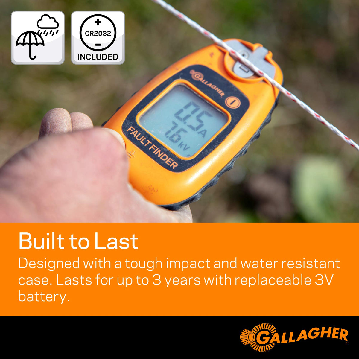 Gallagher Smartfix rugged, weather-resistant housing for field use