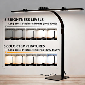 Galnolt LED Desk Lamp ambient lighting aids relaxing evenings after work.
