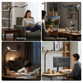 Galnolt LED Desk Lamp memory function recalls last setting on startup.