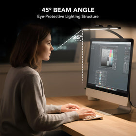 Galnolt LED Desk Lamp three-light bar array delivers wide coverage.