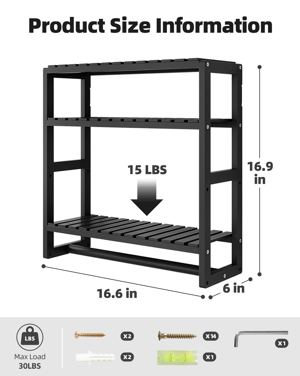 Galood bathroom storage shelf bamboo compact design for small spaces