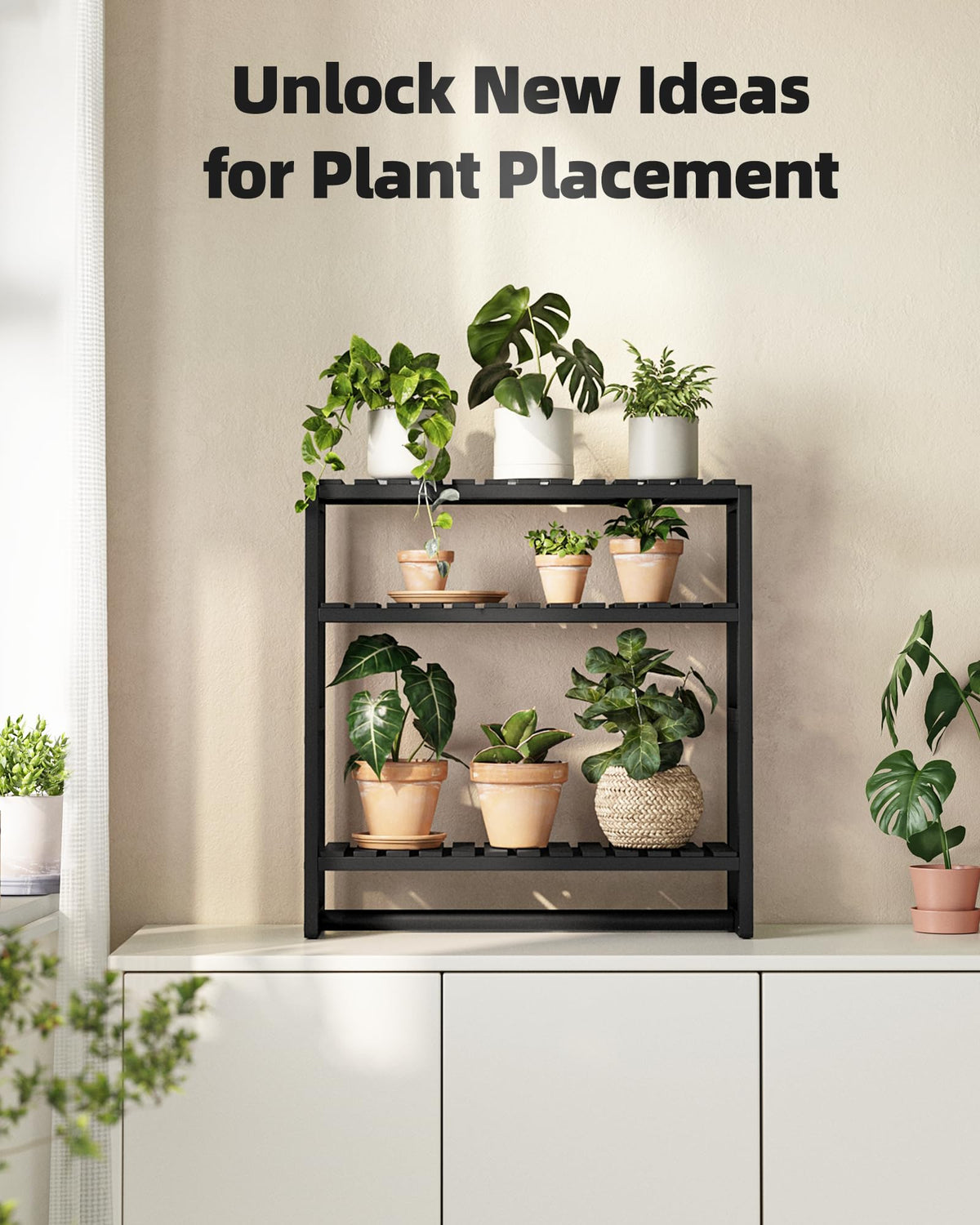 Galood decorative bamboo wall shelf blending with modern bathroom decor
