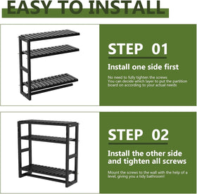 Galood easy-install shelf with included hardware for quick mounting.
