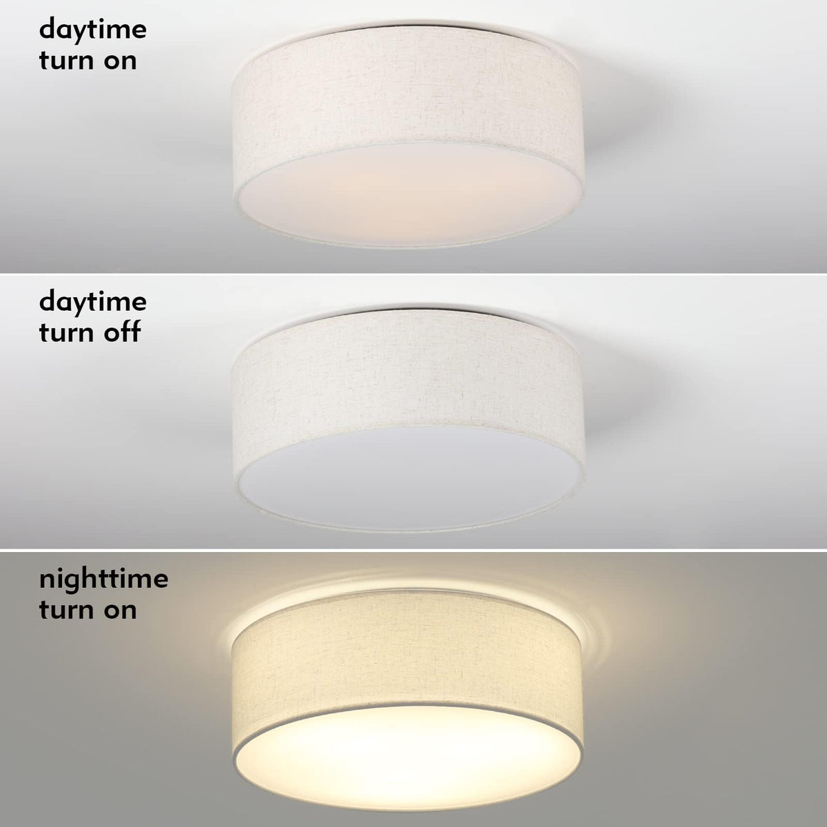Galtlap modern farmhouse drum light over table brightens spaces evenly.