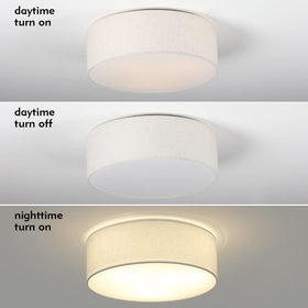 Galtlap modern farmhouse drum light over table brightens spaces evenly.