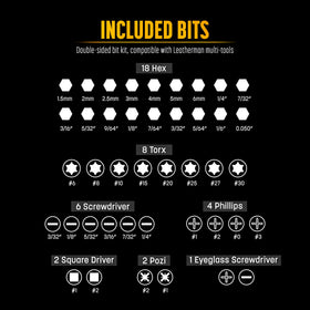 Exterior slots for extender, pen, or small flashlight within easy reach