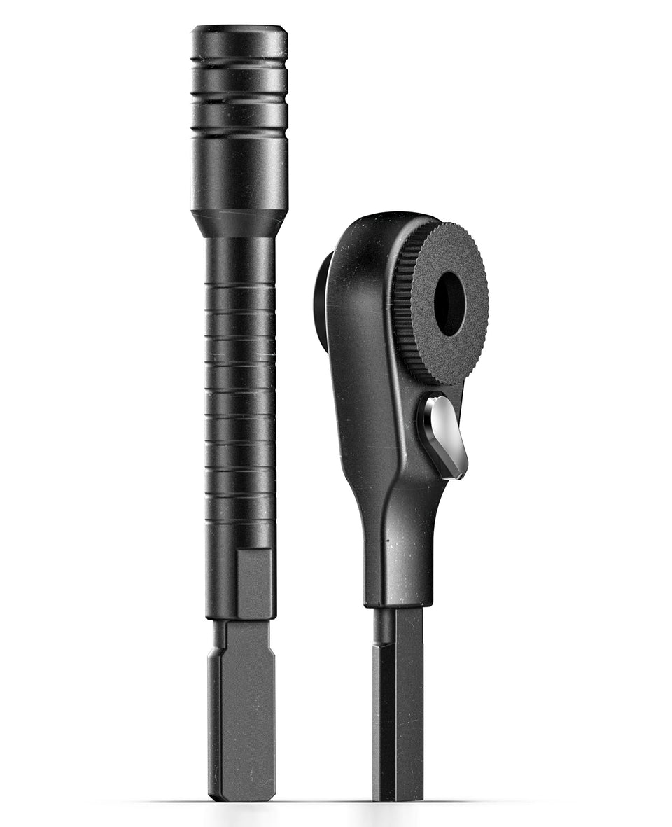 GALVANOX flat end bit extender assembled for compact spaces and easy tool access