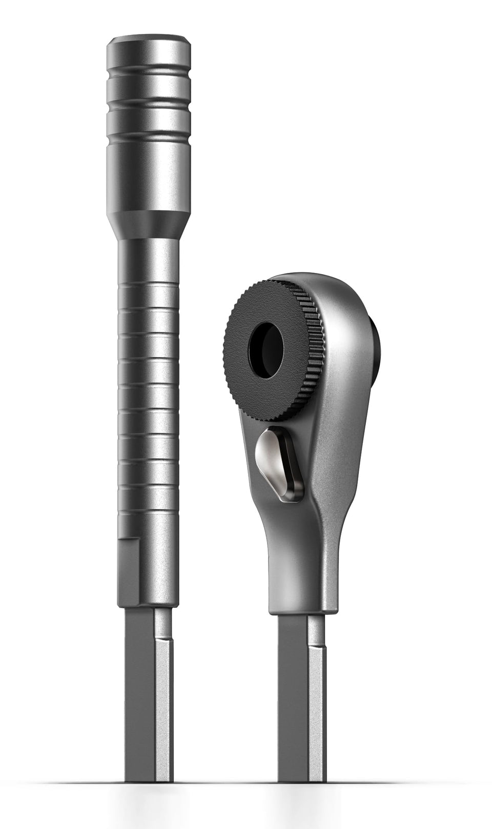 GALVANOX flat-end ratchet driver shown with Leatherman compatibility for modular tools