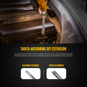 GALVANOX hardened carbon steel construction demonstrates durability