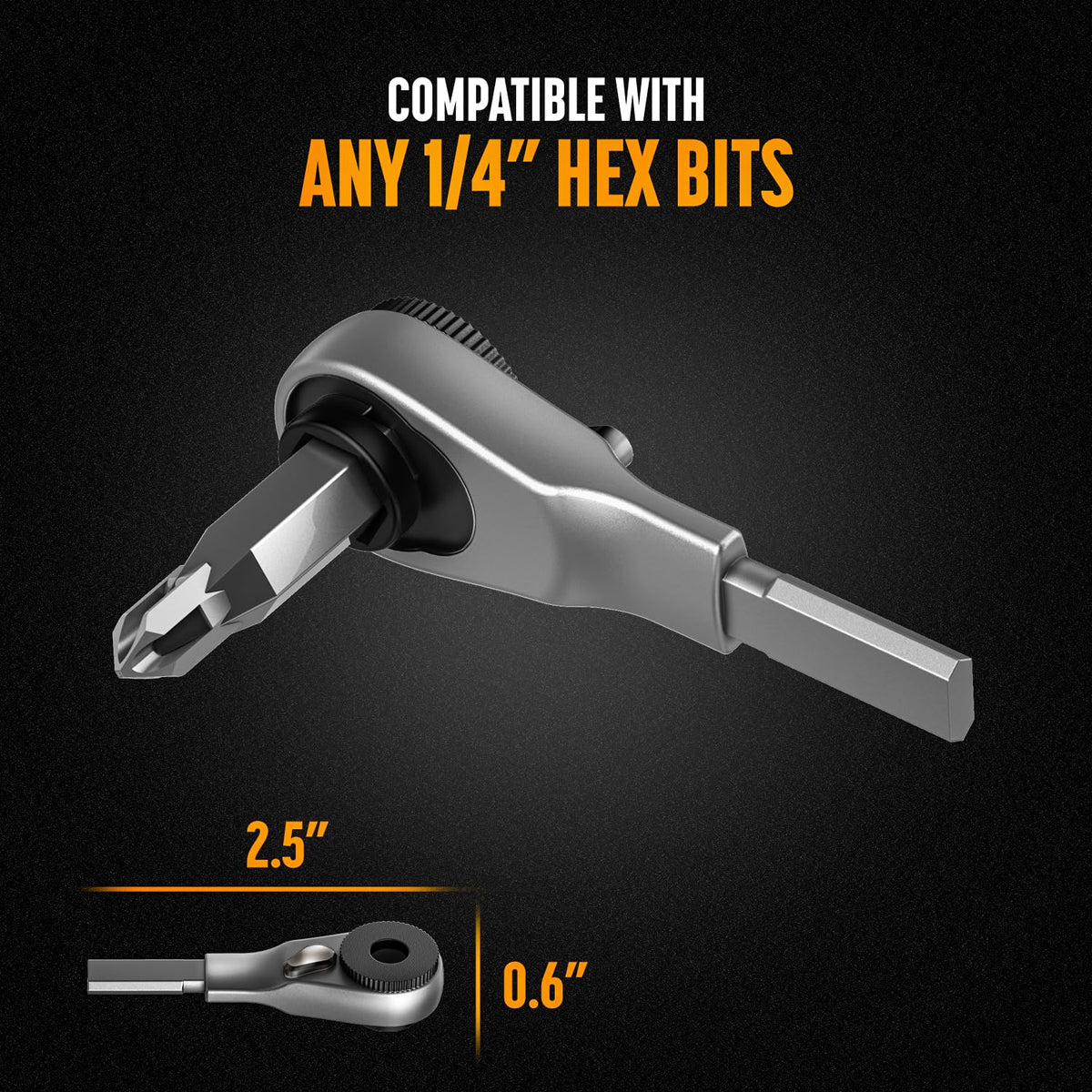 GALVANOX low-profile ratchet fits tight spaces with Leatherman tools