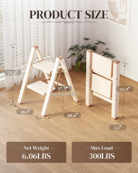 GameGem 2 Step Ladder stands by for hanging pictures and window cleaning.