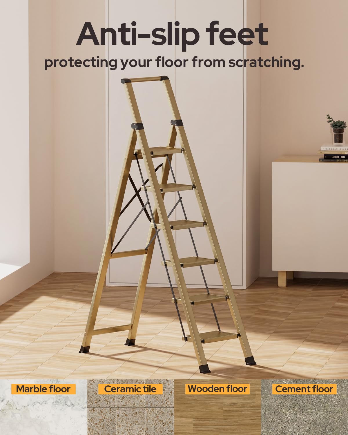 GameGem 12-feet-high-ceiling reach helps access tall cabinets safely
