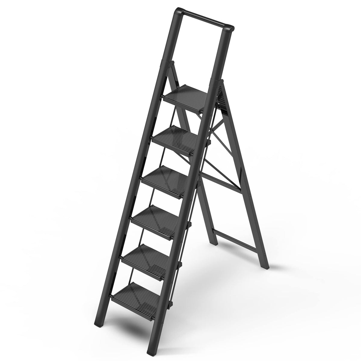 GameGem 6-step ladder extended height for high shelf access