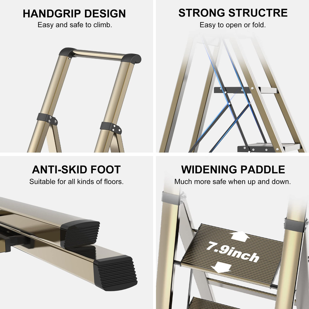 GameGem lightweight-design ladder is easy to move between rooms