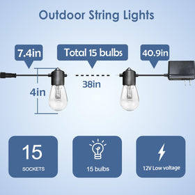 GANA 12V safety outdoor bulbs provide a safer lighting option.