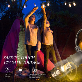 GANA outdoor string lights suit patios, gardens, fences, and balconies.