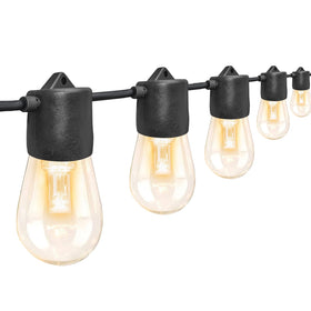 GANA pergola lights 48ft warm white illuminate patios with cozy ambience.