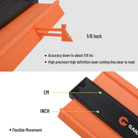 GANASAN contour gauge ABS material ensures durability and rust resistance