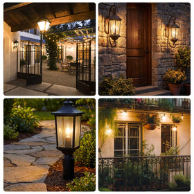 Ganiude 6-pack outdoor bulbs ready to install on porch.