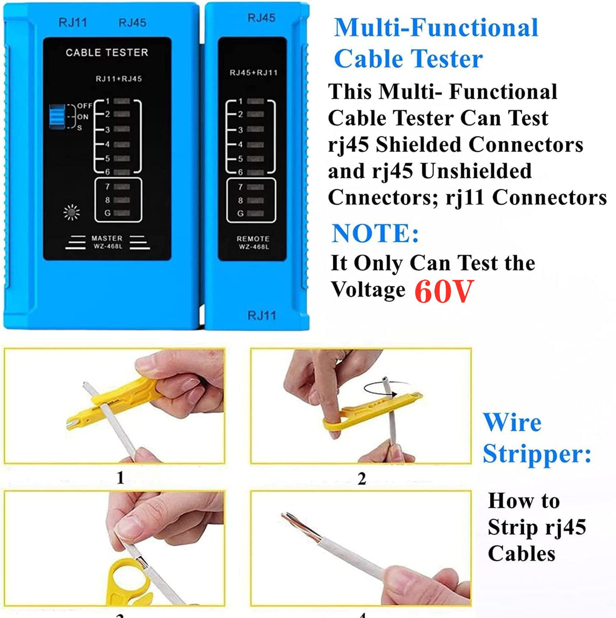 Gaobige crimping tool with wear-resistant blade for neat crimps