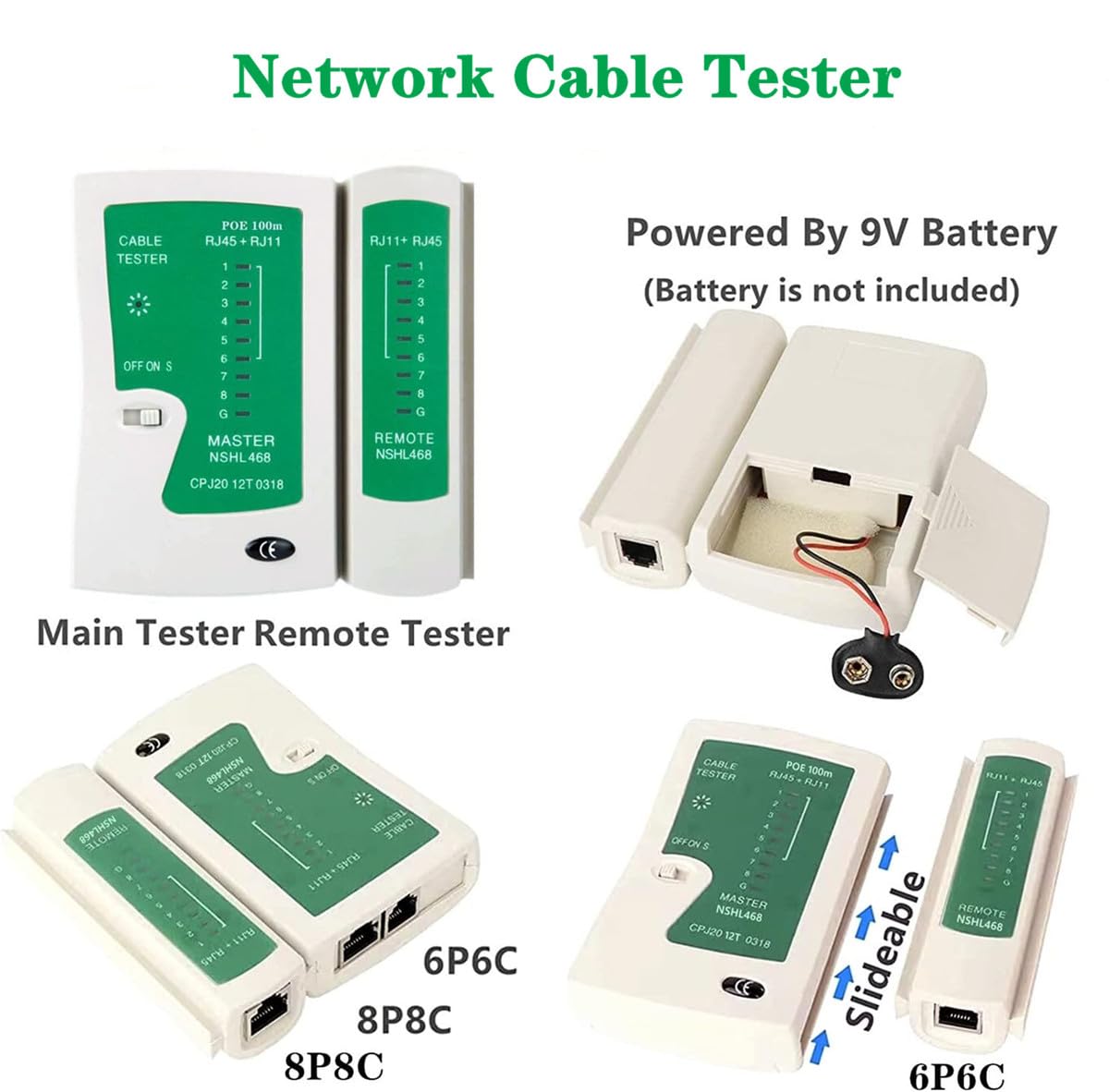 Gaobige 110 punch-down tool enables tidy terminations on patch panels.