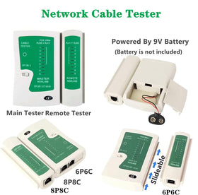 Gaobige 110 punch-down tool enables tidy terminations on patch panels.