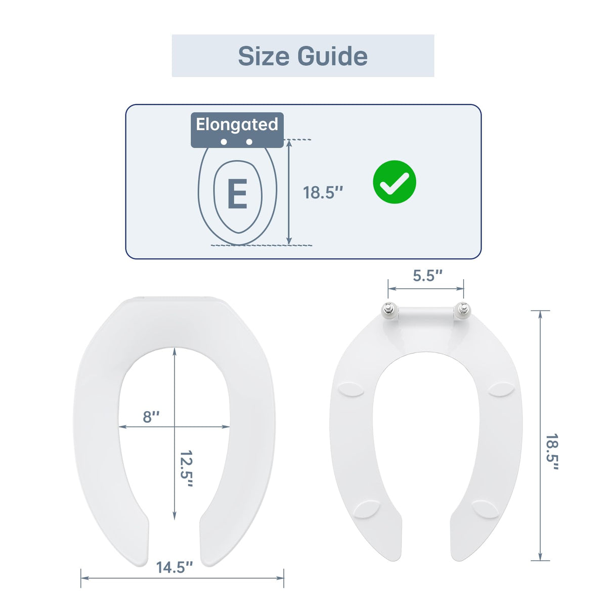 GAOMON commercial bathroom seat ready for quick installation in public facilities.
