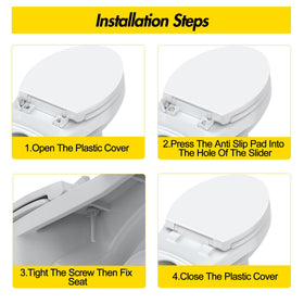 GAOMON 17-inch seat cover ready to fit standard toilets