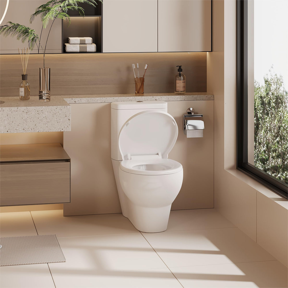 GAOMON 19-inch seat cover suitable for elongated bowls