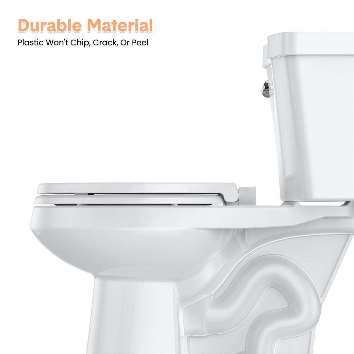 GAOMON full flat lid provides hygienic versatile seating in shared bathrooms