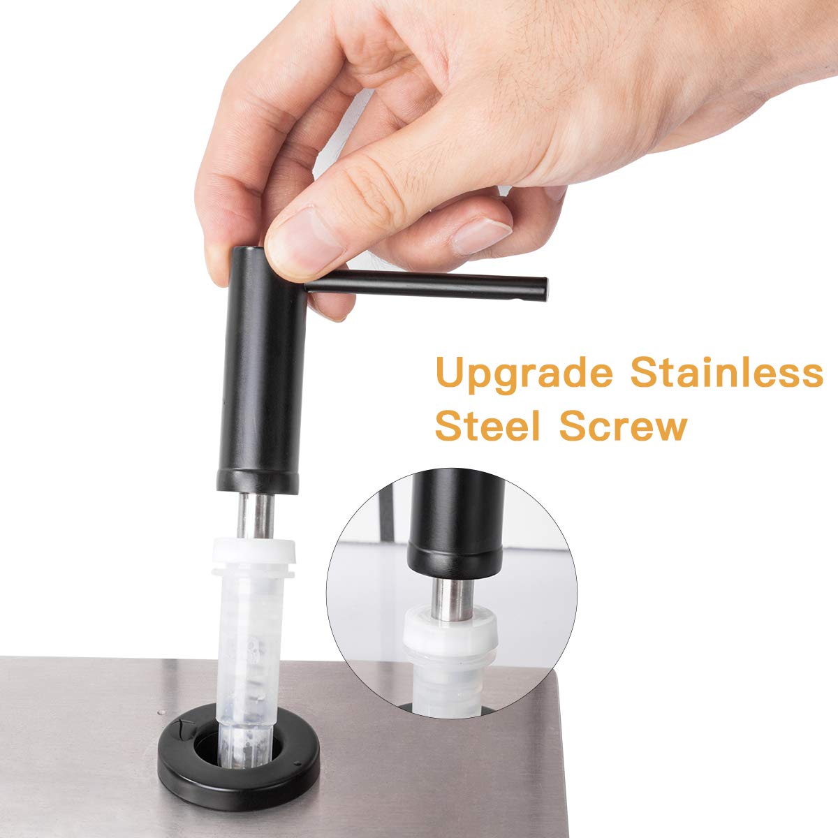 GAPPO press-tested dispenser showing durability over 50,000 presses.