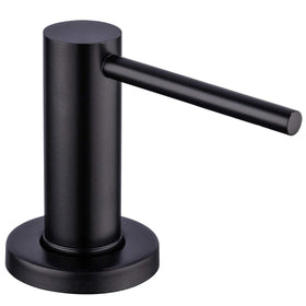 GAPPO matte black sink dispenser front view shows modern design and durability.